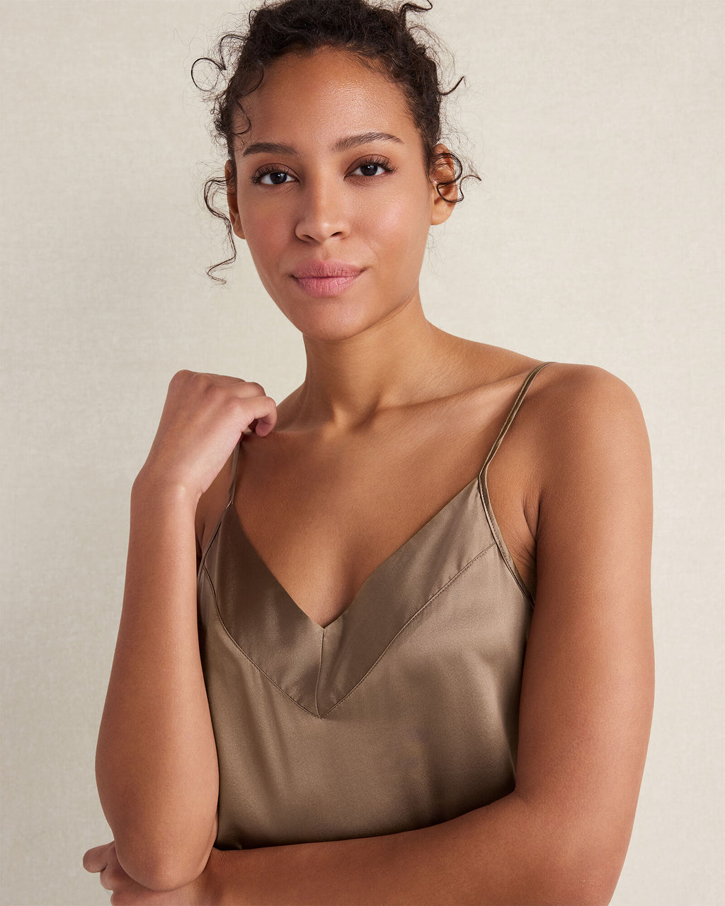 HAVEN Washable Silk Double V Sleep Cami