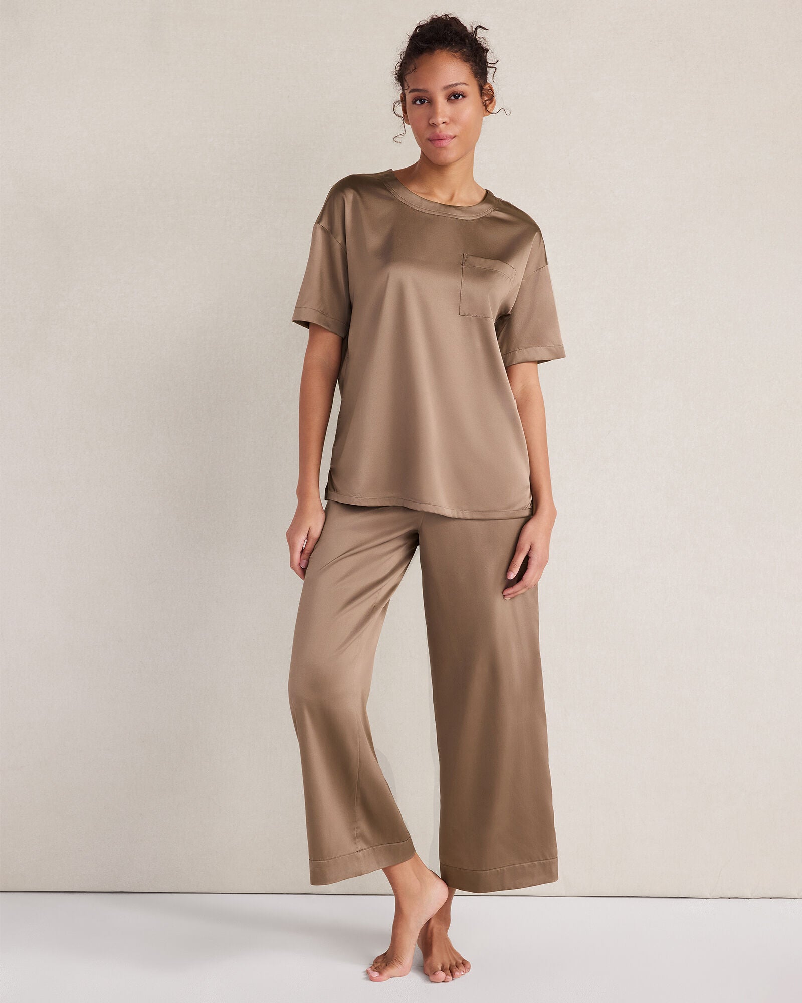 HAVEN Washable Silk Sleep Top