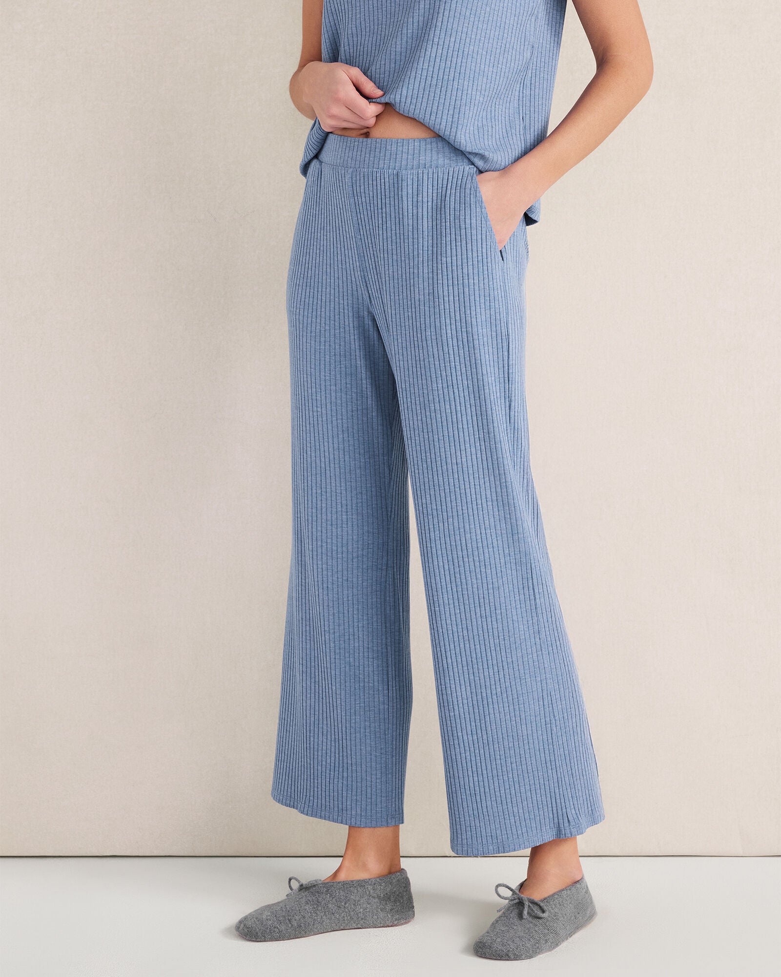 HAVEN Resti Drapey Rib Knit Pants