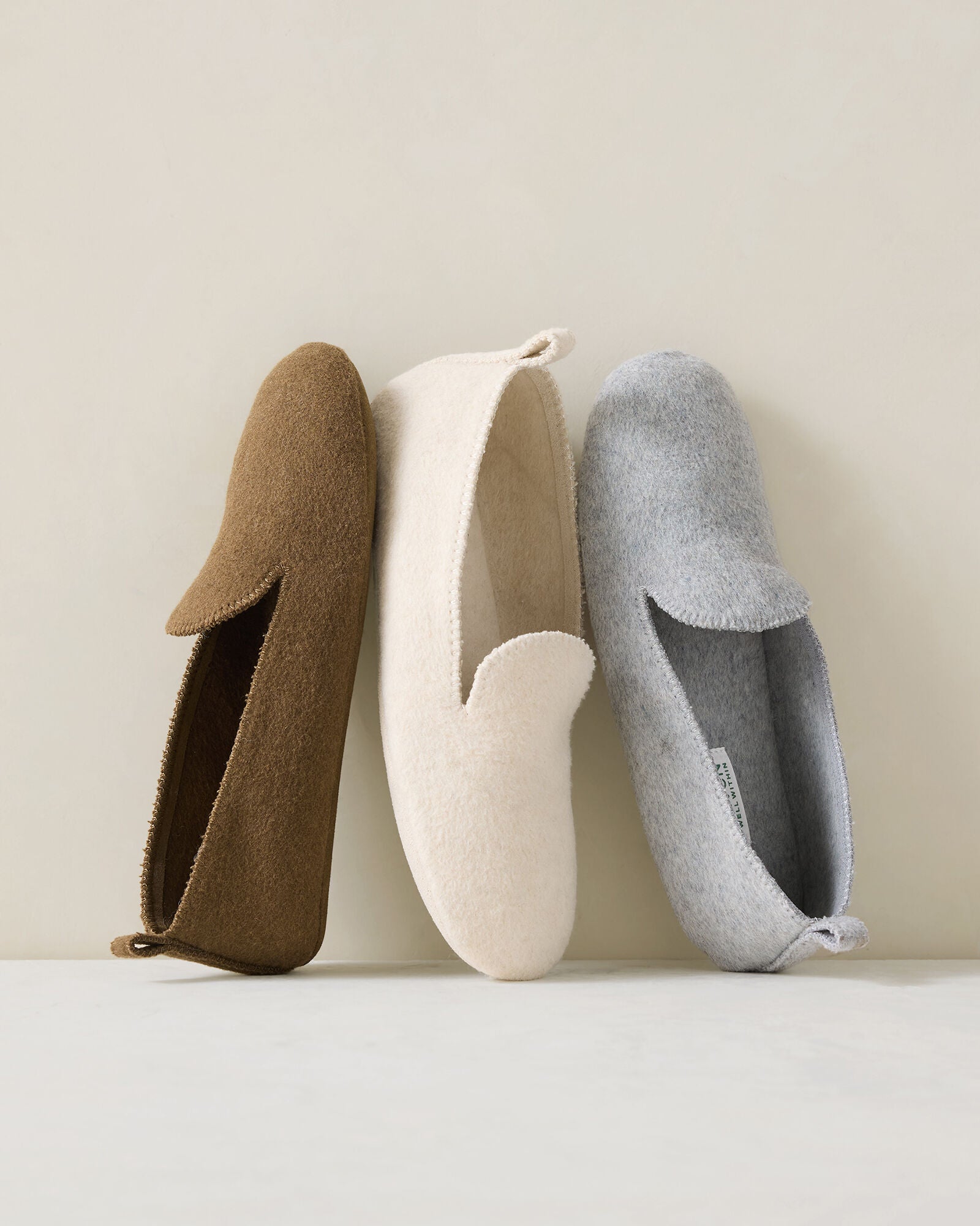 HAVEN Felted Wool Blend Loafer Slippers