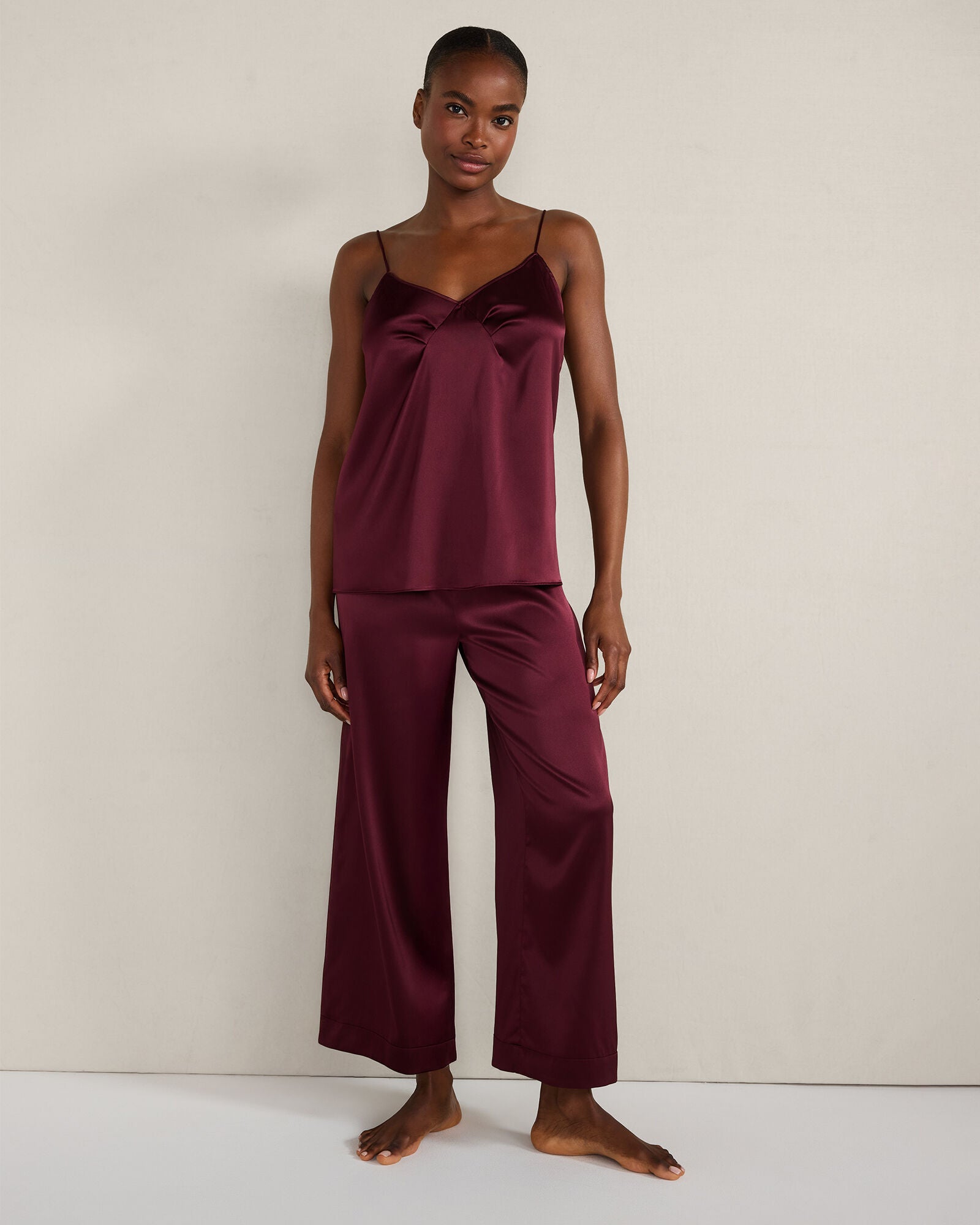 HAVEN Washable Silk Pleated Cami