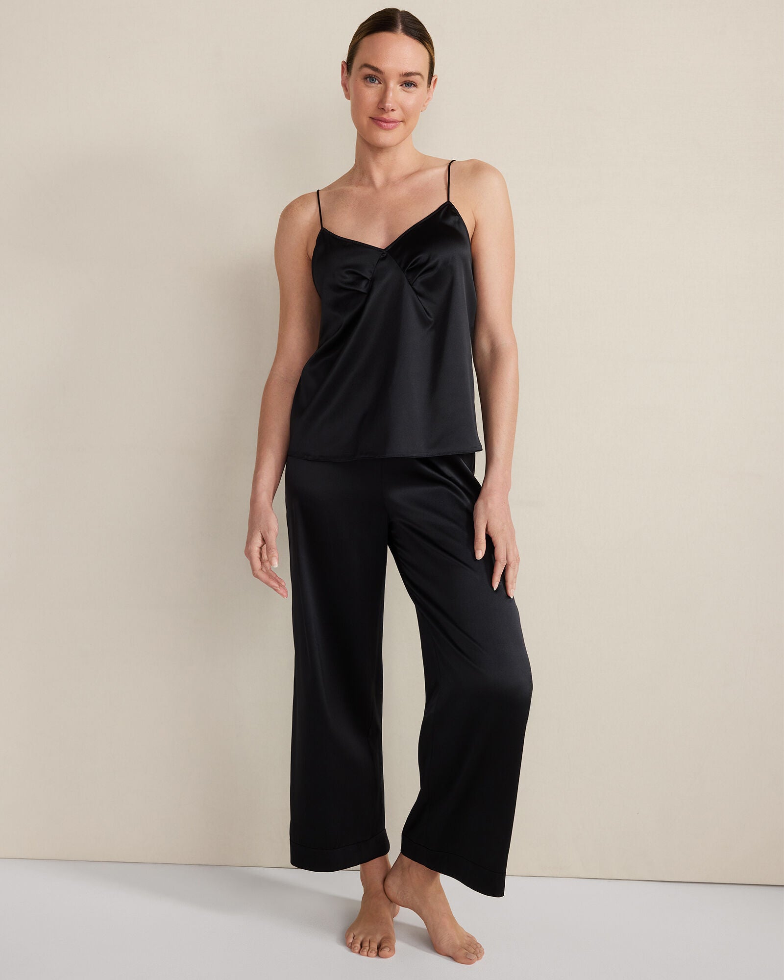 HAVEN Washable Silk Pleated Cami
