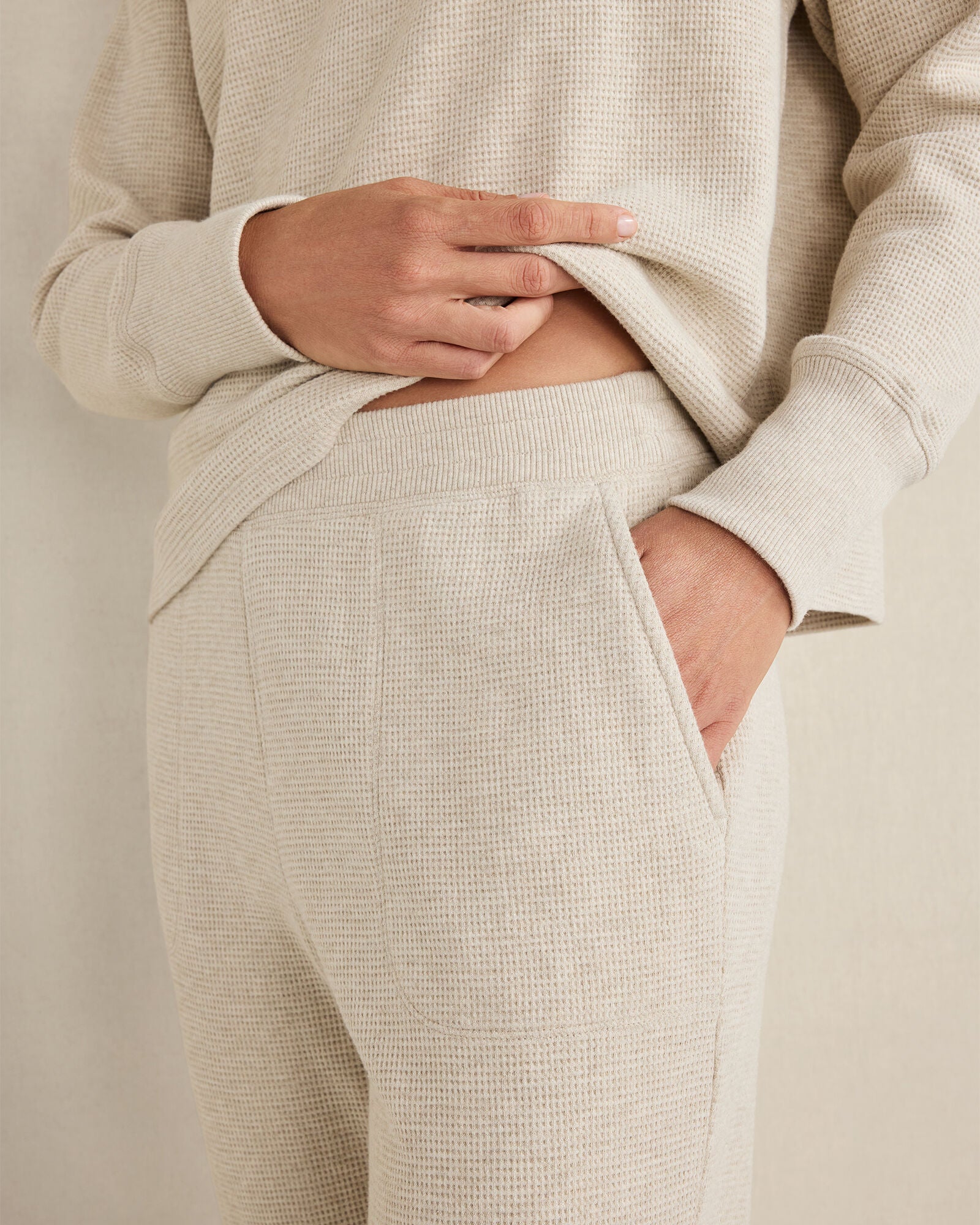 HAVEN Resti Organic Cotton Waffle Jogger