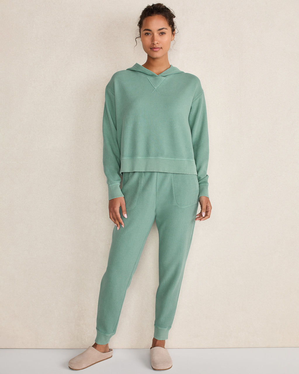HAVEN Resti Organic Cotton Waffle Jogger