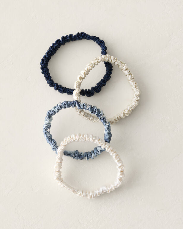 HAVEN Washable Silk Hair Ties Wave Multi Pack of 4
