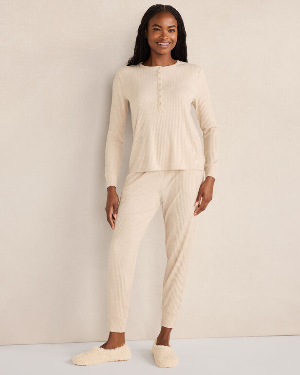 HAVEN Resti Drapey Rib Knit Henley