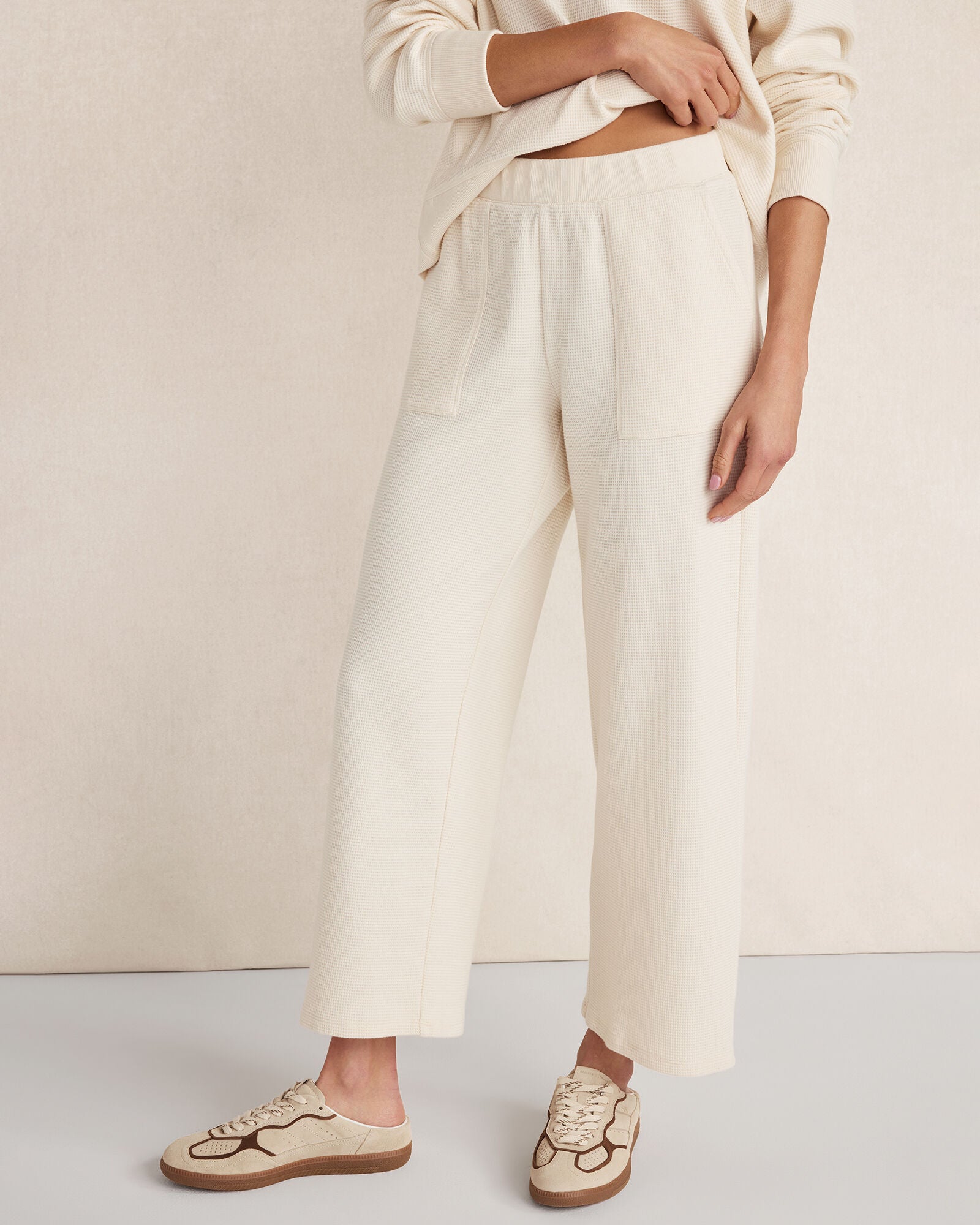 HAVEN Resti Organic Cotton Waffle Pants