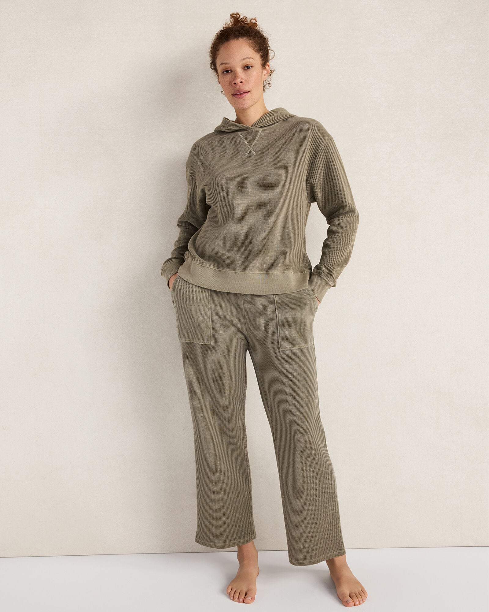 HAVEN Resti Organic Cotton Waffle Pants