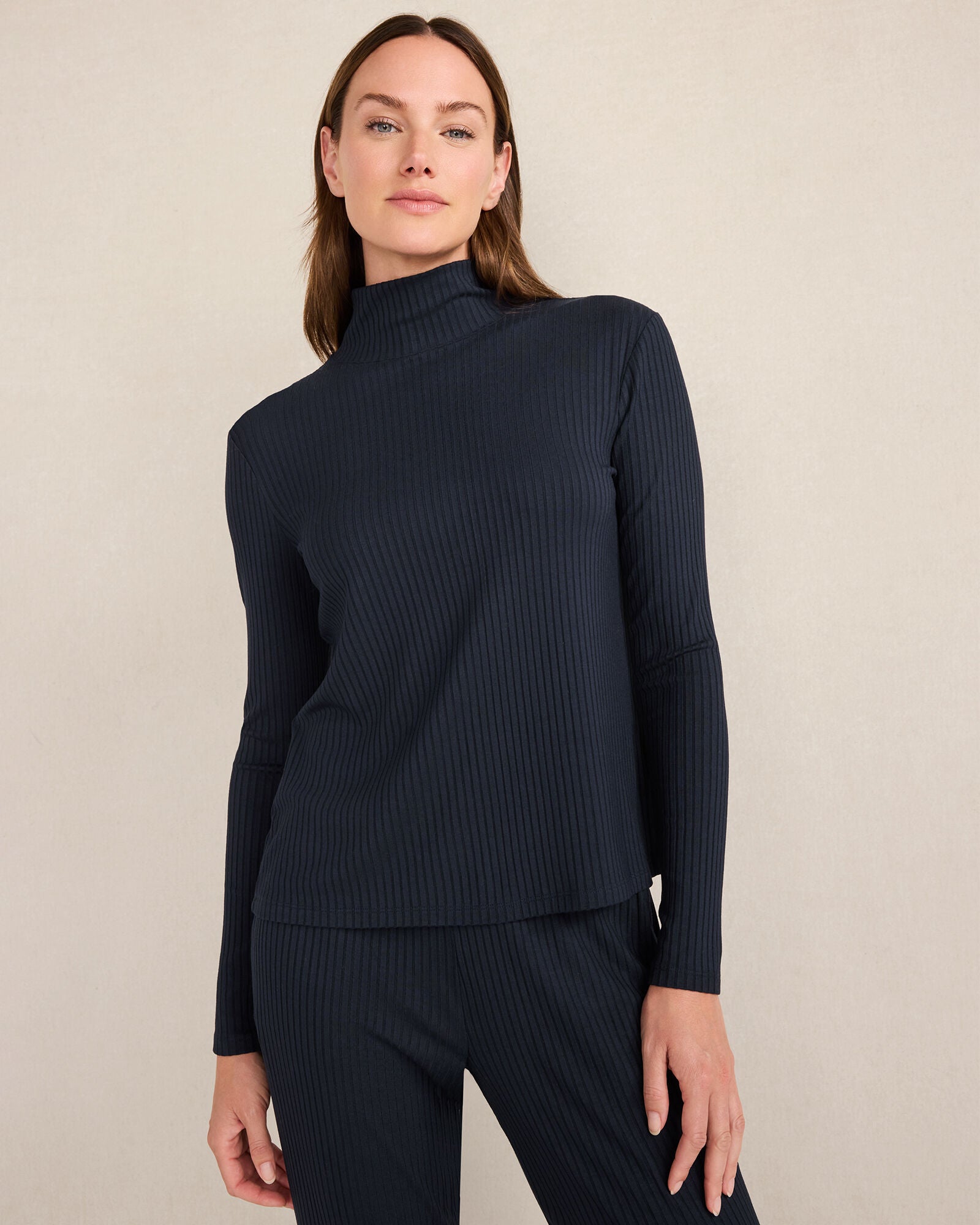HAVEN Resti Drapey Rib Knit Turtleneck
