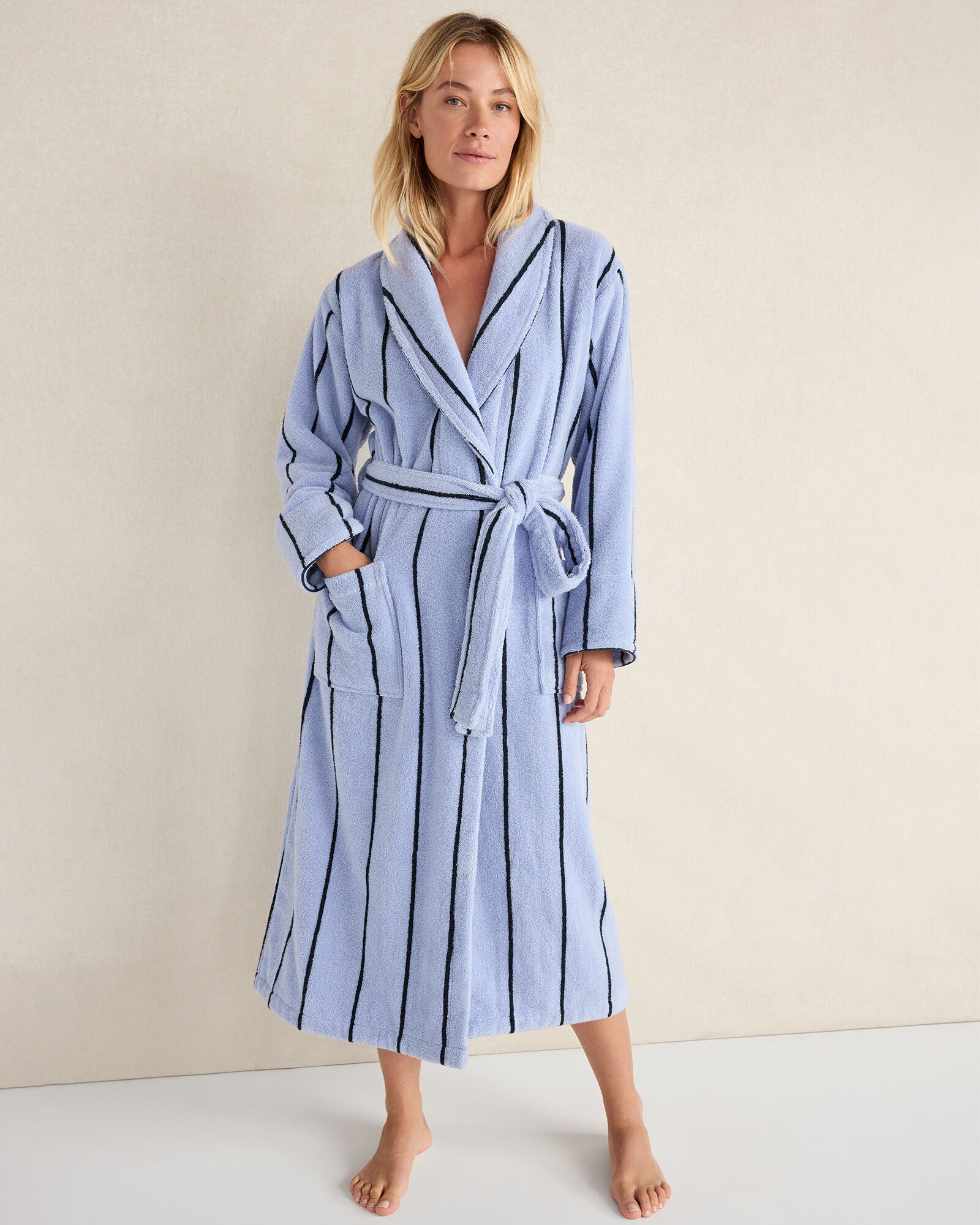 HAVEN Plush Terry Striped Robe