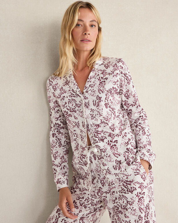 Haven Organic Cotton Jersey Blushing Blooms Pajama Shirt