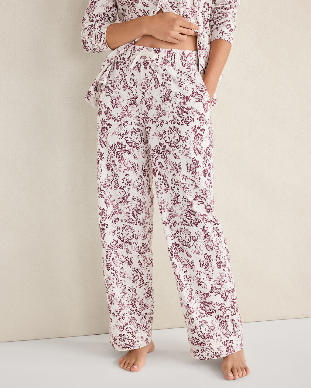 HAVEN Organic Cotton Jersey Blushing Blooms Pajama Pants