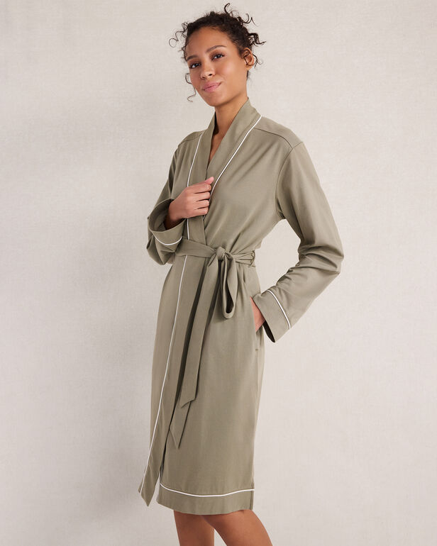HAVEN Organic Cotton Jersey Robe