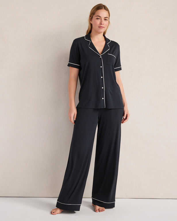 HAVEN Calm & Cool Notch Collar Sleep Dress