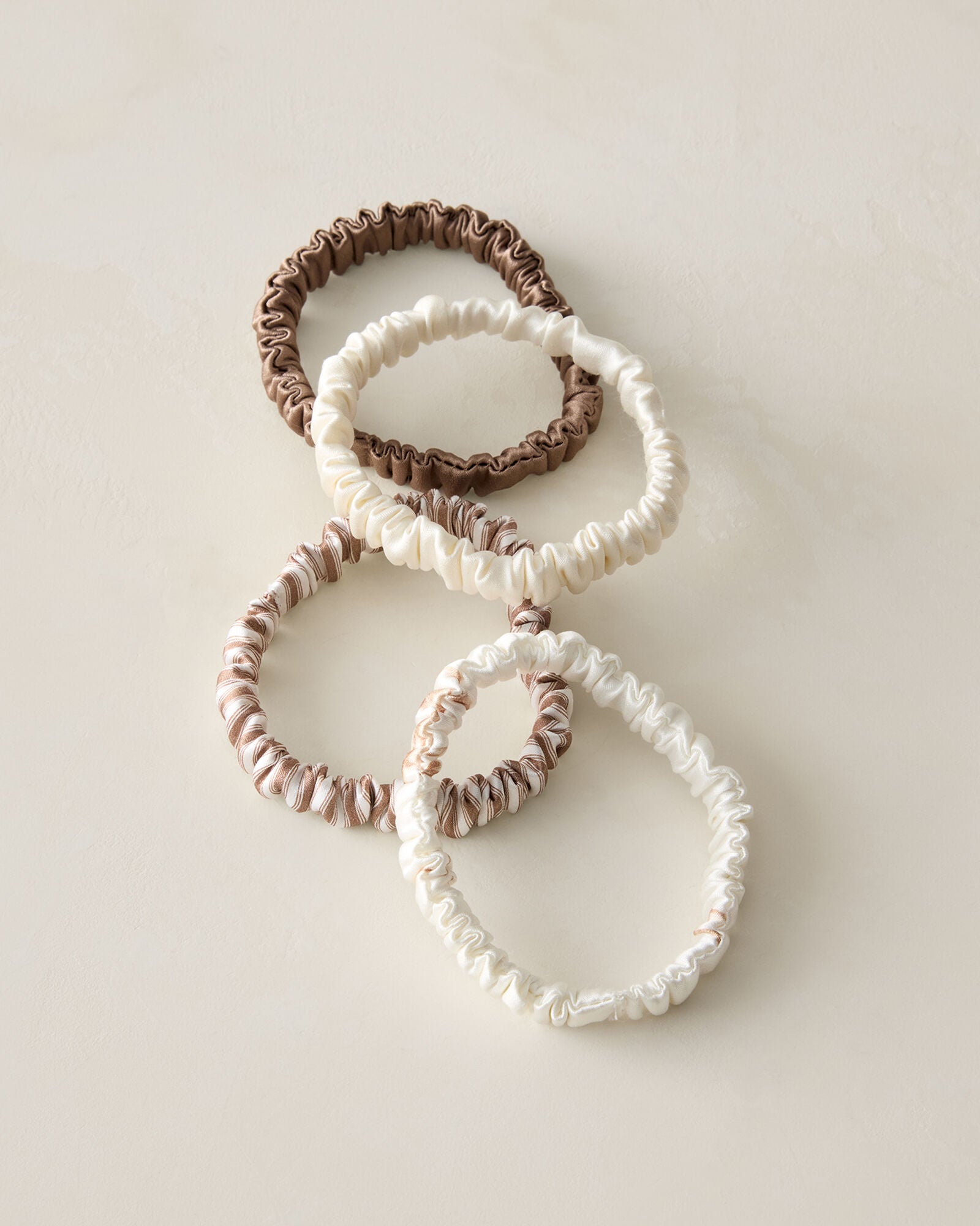 HAVEN Washable Silk Hair Ties Pack of 4