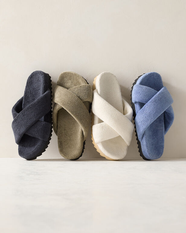 HAVEN Resti Criss-Cross Terry Slippers