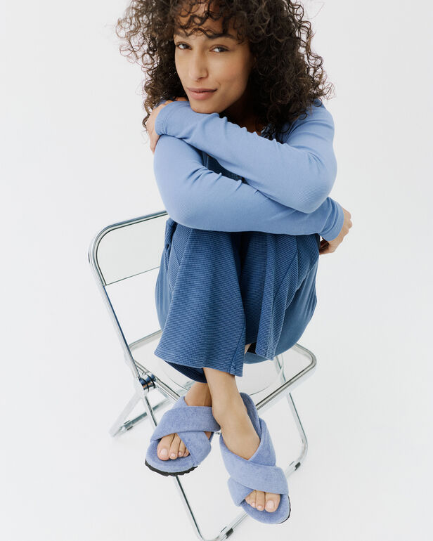 HAVEN Resti Criss-Cross Terry Slippers