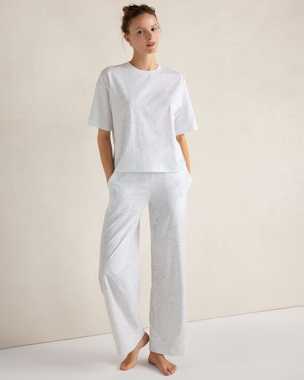 HAVEN Organic Cotton Jersey Rippled Sand Pajama Tee