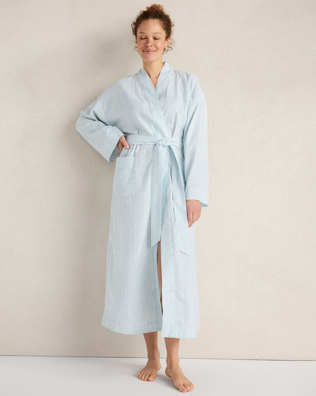 HAVEN Cotton Linen Faded Dot Robe