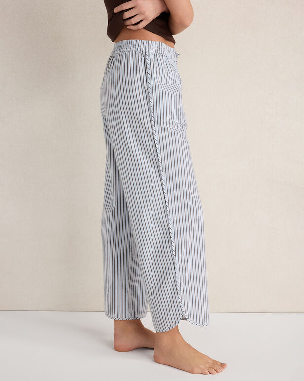 HAVEN Organic Cotton Poplin Iris Stripe Pajama Pants