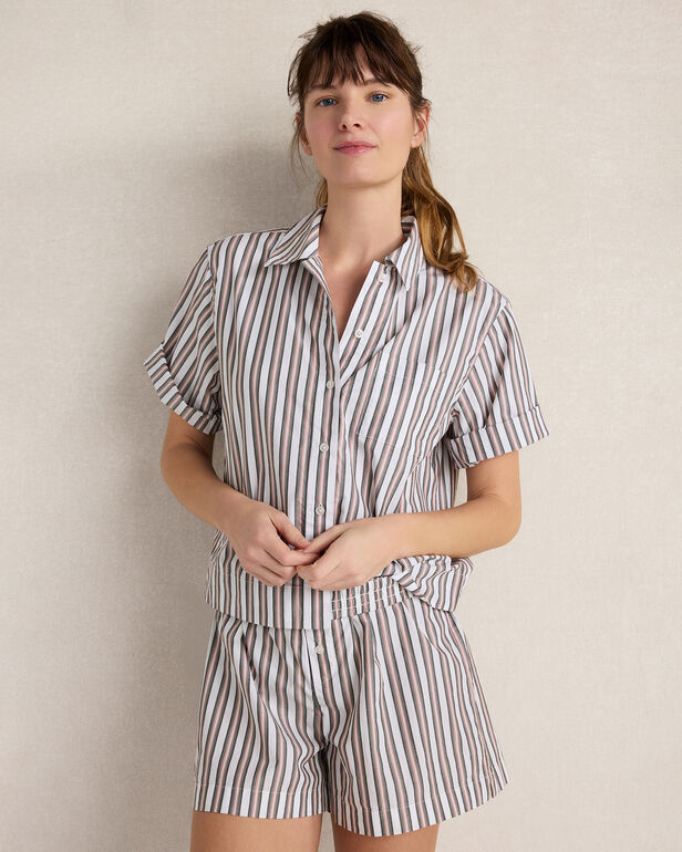 HAVEN Resti Organic Cotton Poplin Statement Stripe Top