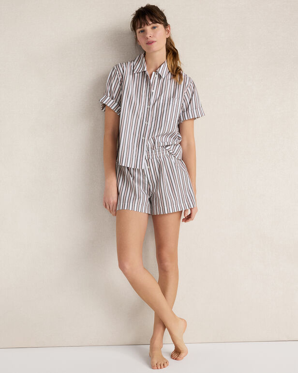 HAVEN Resti Organic Cotton Poplin Statement Stripe Top