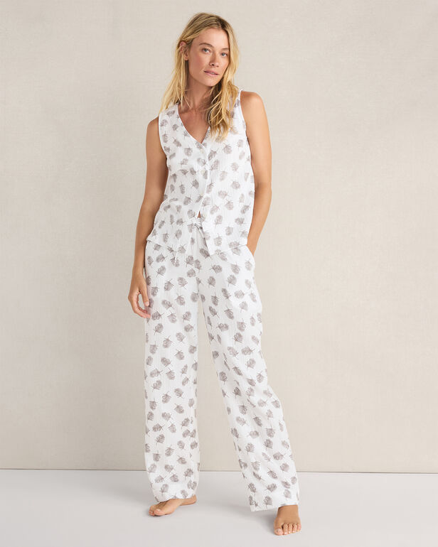 HAVEN Organic Cotton Gauze Tossed Fern Pajama Pants