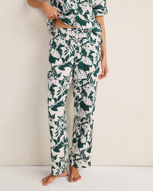 HAVEN Organic Cotton Gauze Tropical Pajama Pants
