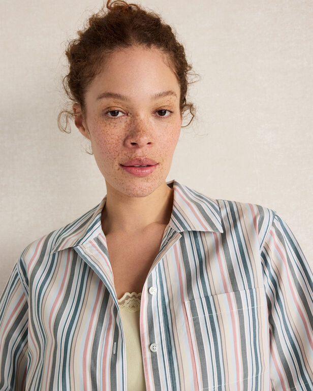 HAVEN Resti Organic Cotton Poplin Summer Stripe Top