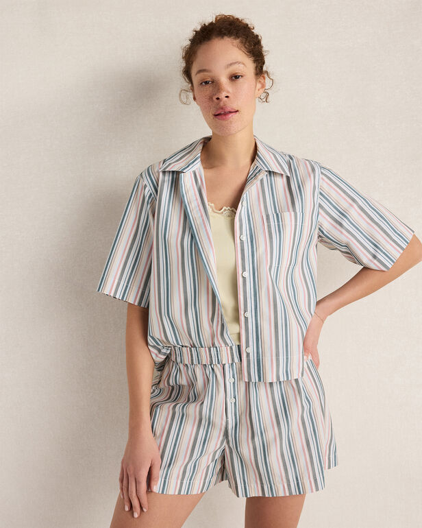 HAVEN Resti Organic Cotton Poplin Summer Stripe Top